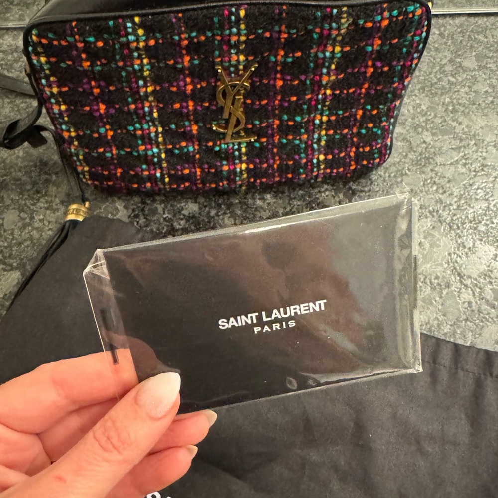 Yves Saint Laurent Tweed Camera Lou Crossbody Bag - Picture 5 of 6